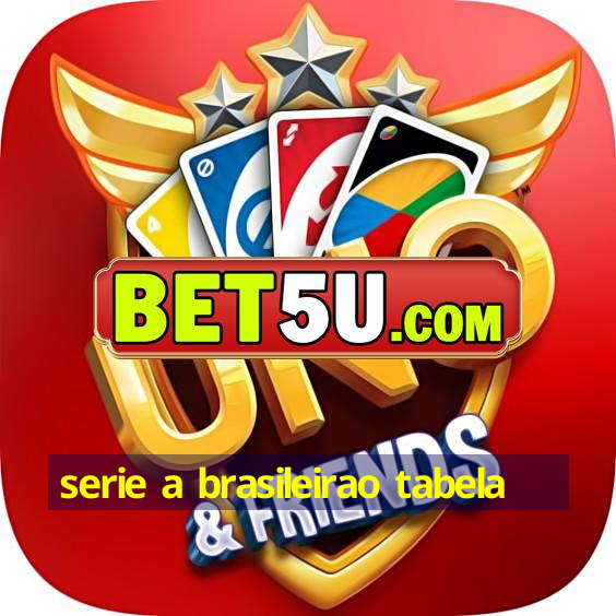 Serie A Brasileirao Tabela